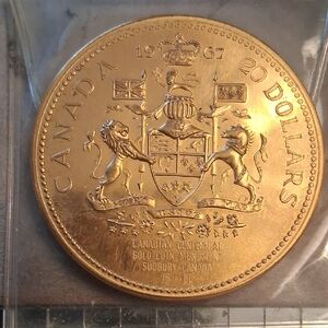 1967 Canadian Sudbury $20.00 Medallion Coin